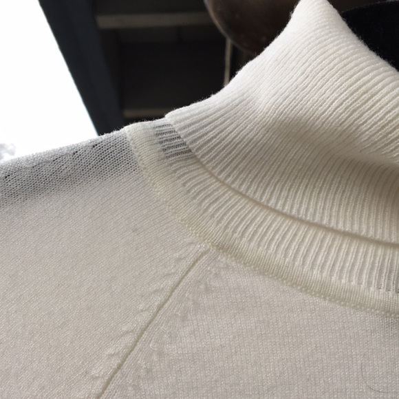 Talbots White Cream Turtleneck Sweater - Picture 4 of 5